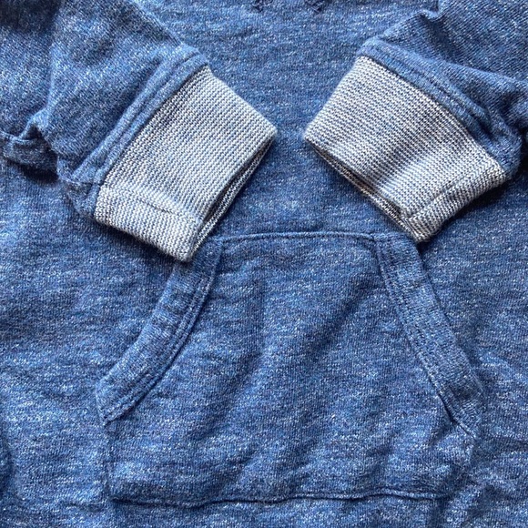 Baby GAP 6-12M Blue Heather Long sleeve 100% Cotton Sweatshirt Romper - Picture 10 of 11